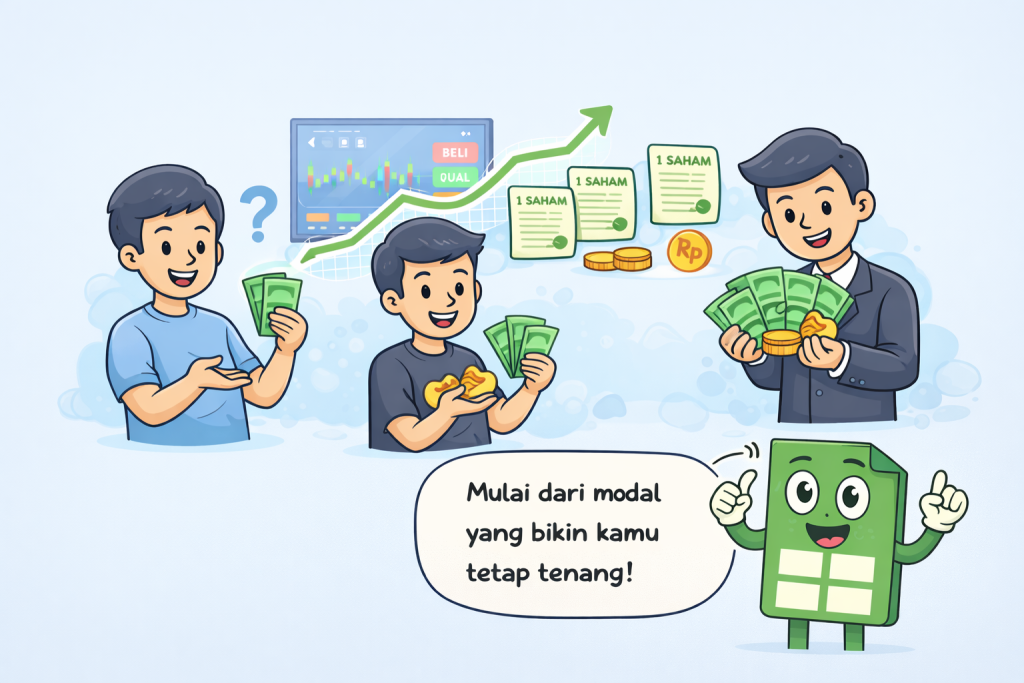 berapa jumlah modal saham untuk pemula